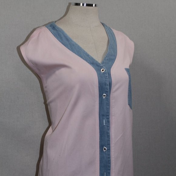 Fitting Image Pink & Blue Blouse - Picture 5 of 15